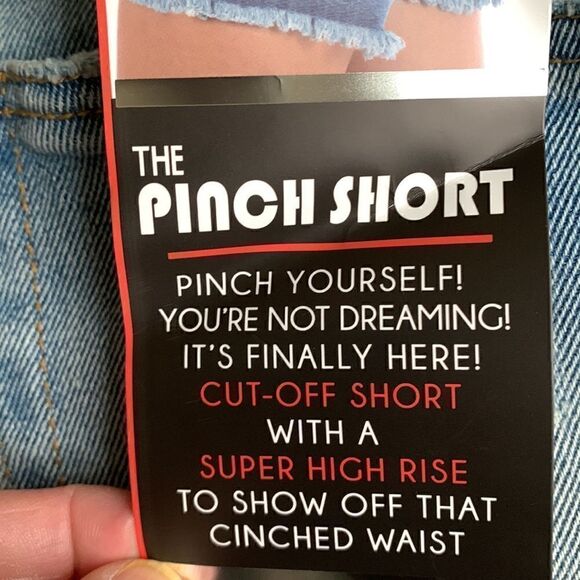 Jean Shorts NWT Cut off Button Fly BBJ‎ Los Angeles Pinch slimming size 5 - Picture 5 of 8